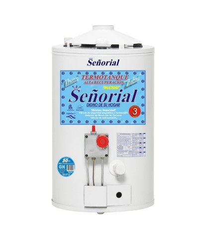 Termotanque Multigas  30 Lts Alta Recup.   Zafiro 63 X 36 `señorial`