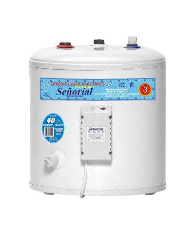 Termotanque Electrico 40 Lts Zafiro Entrada Super. 43.5 X 41 `señorial`
