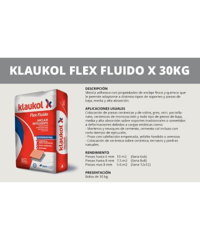 Klaukol Flex Fluido Premium X 30 Kg