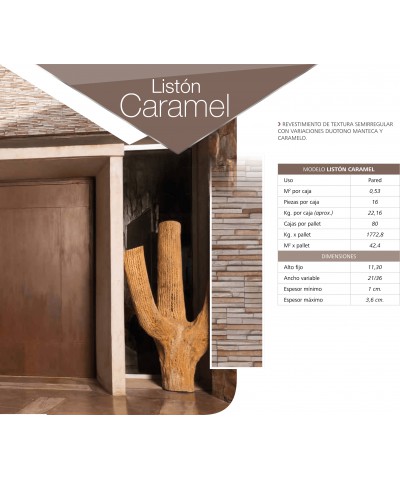 Liston Caramel Revestimiento 0.53 M2