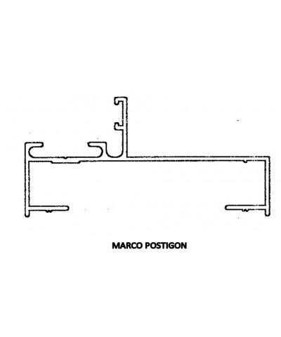 Perfil 5195 Marco Postigon Blanco Brillante - 4.00 Kg