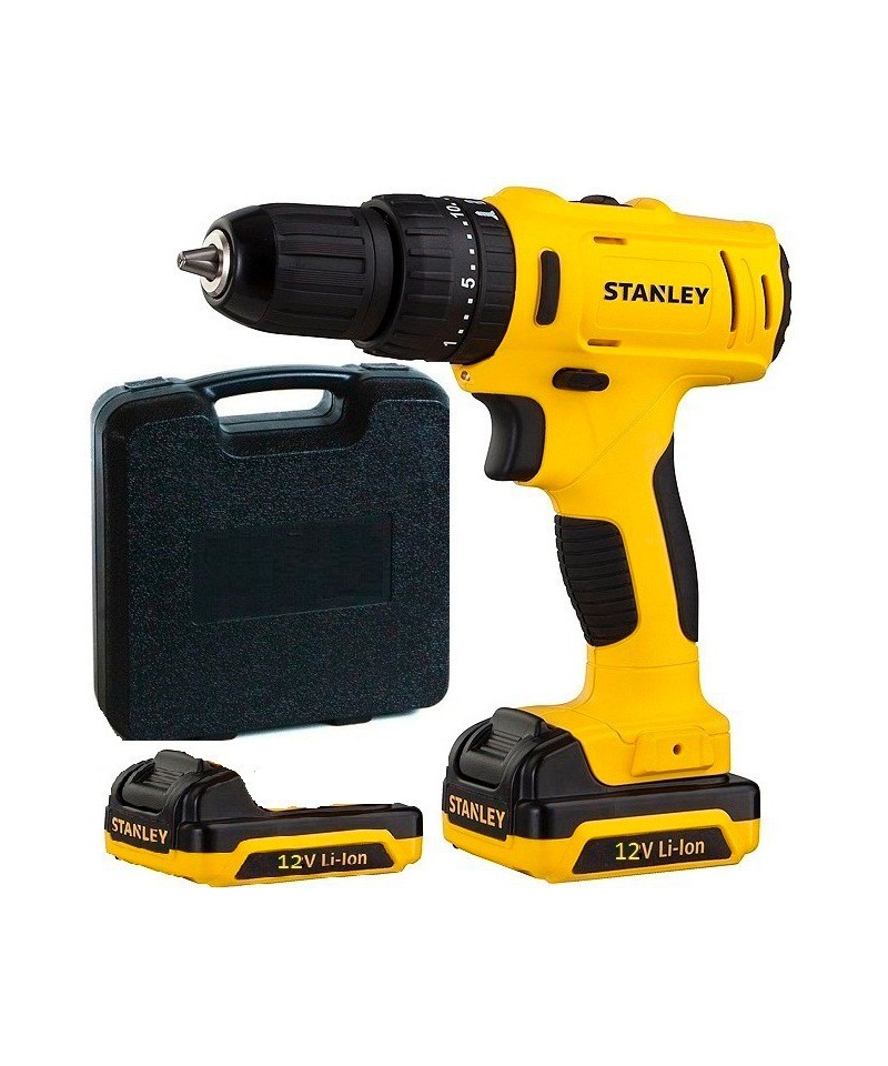 Taladro Sch12s2k Percutor Inalambrico 12 V + Kit `stanley`