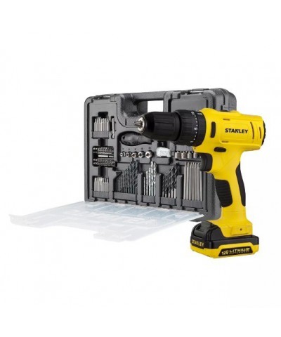 Taladro Sch12s2ka Percutor Inalambrico 12 V + Kit `stanley`