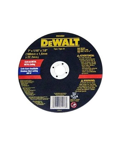 Disco De  Corte 180 X 1.60 Mm   `dewalt`
