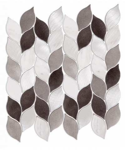 Malla Foglie Neva (gray)  30x30 Cm