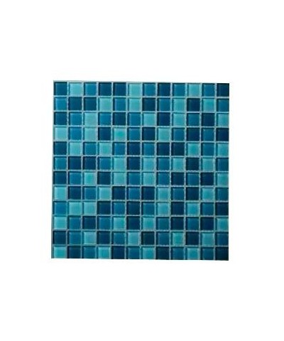 Malla Vidrio Celeste Lacar  30x30 Cm