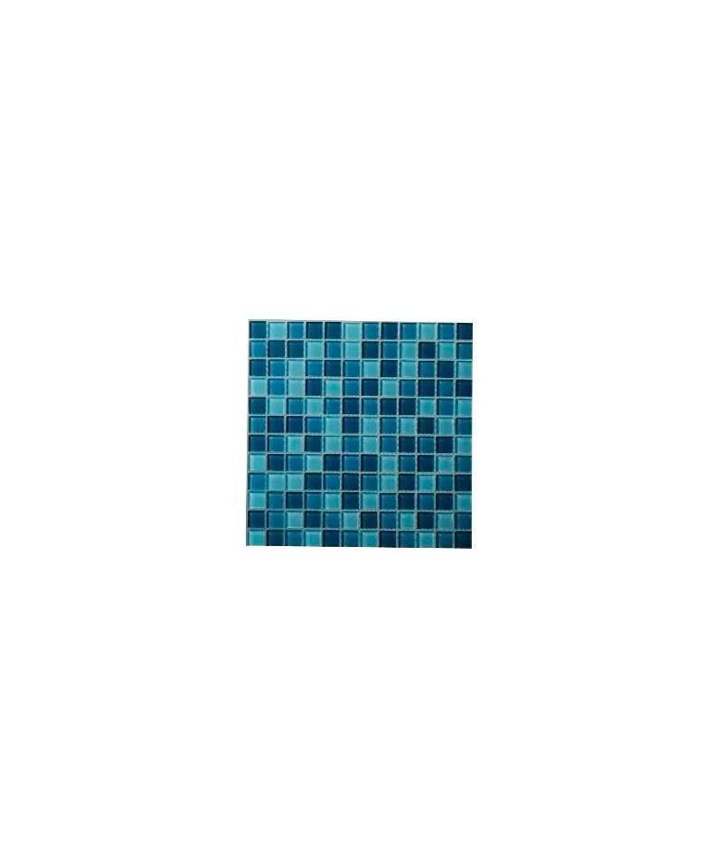 Malla Vidrio Celeste Lacar  30x30 Cm
