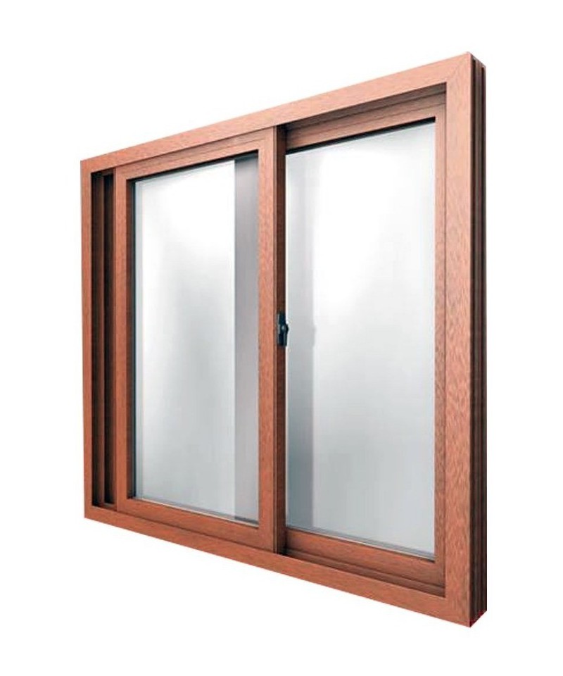 Ventana Pvc Life Golden Oak Std 1.50x1.10 Vidrio Dvh  Iwin