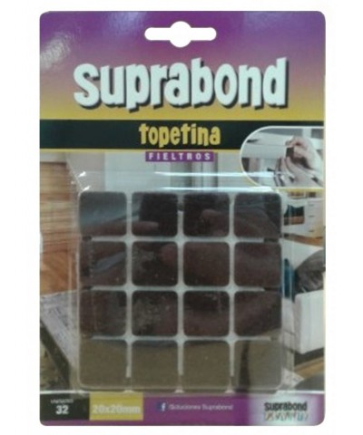 Fieltro Rectangular 30 Mm X 18 Unidades Marron  ``suprabond``