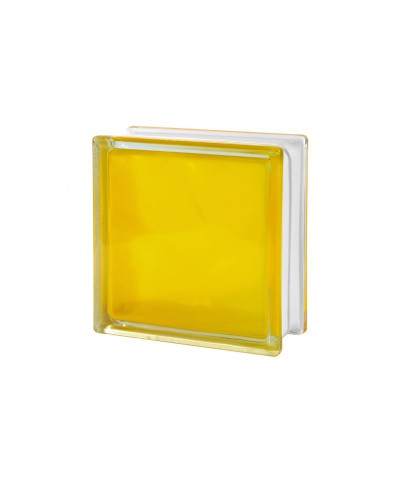 Ladrillo De Vidrio Nube Amarillo 19x19x8