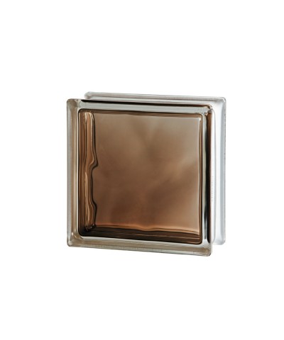 Ladrillo De Vidrio Nube Bronce 19x19x8