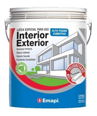 Emapi Latex Interior-exterior C poliuretano 4 Lts