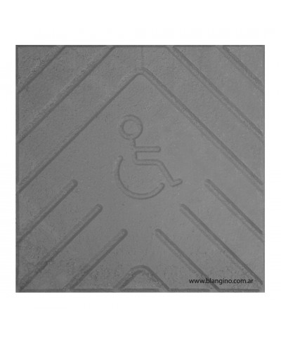 Rampa Para Discaacitado Gris Con Dibujo 40x40
