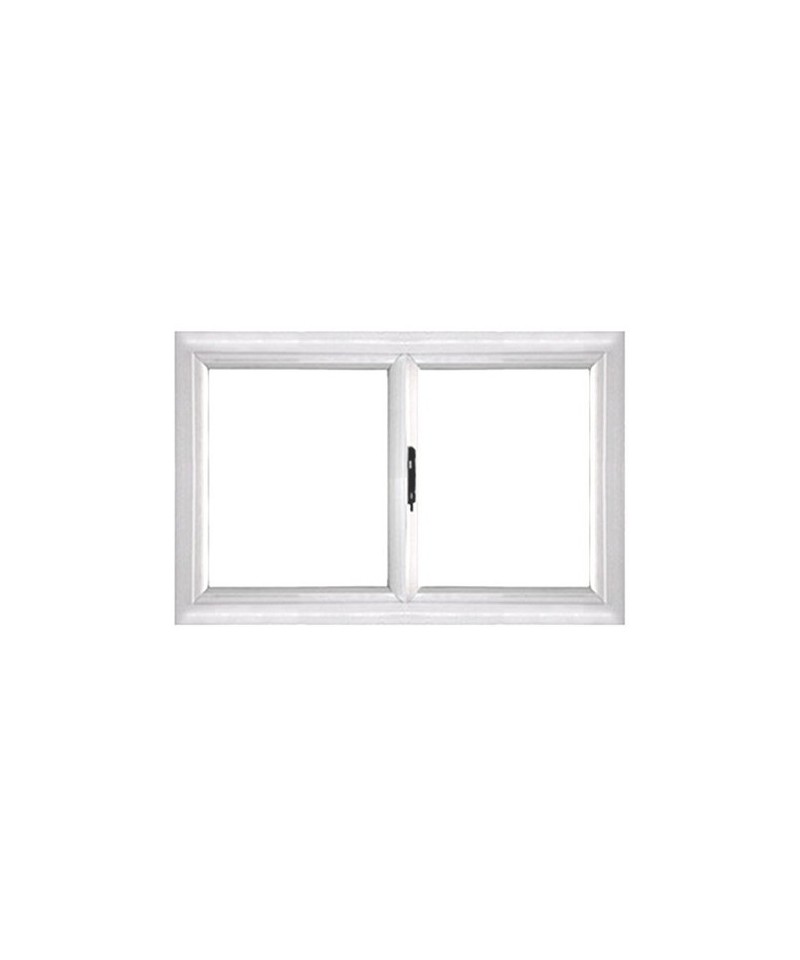 VENTANA CORREDIZA PVC BLANCA STD 1.00 X 0.90 VIDRIO 4MM "FG"