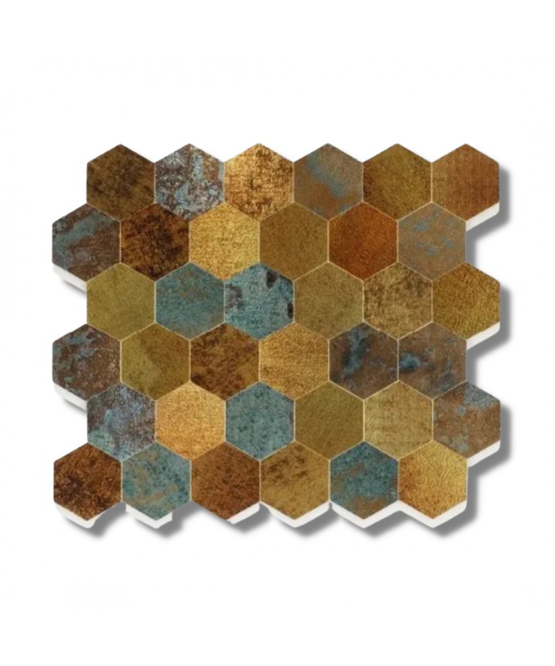 HEXAGON RUSTY  30 X 30 CM